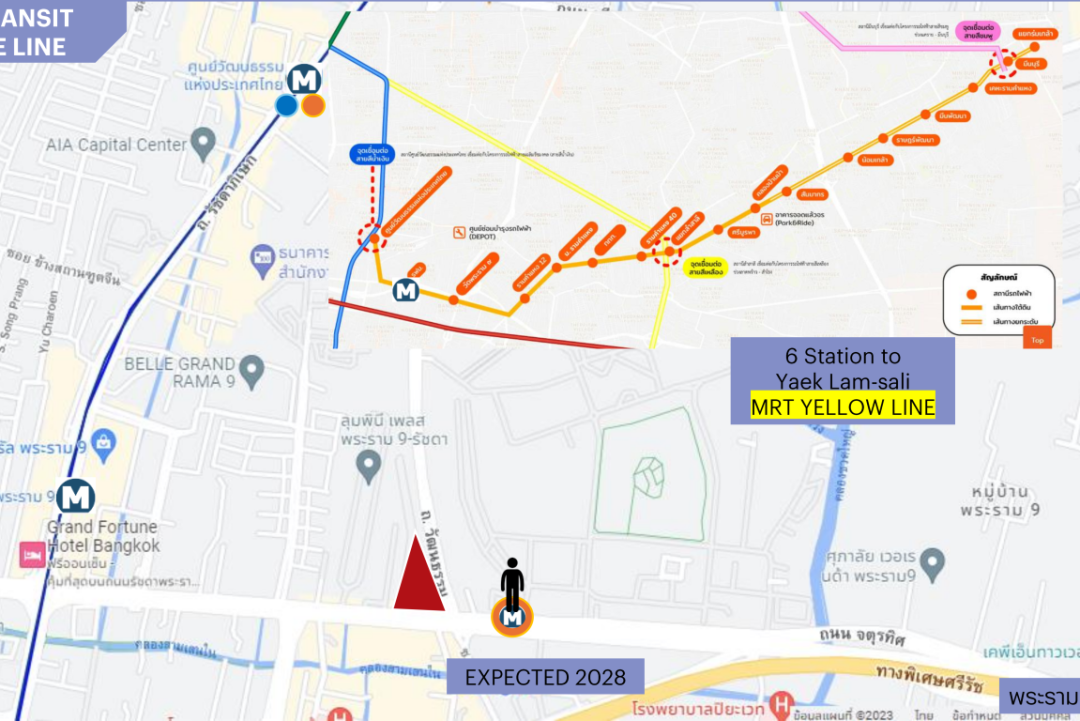 曼谷_The Base Urban Rama9 Sansiri Bangkok Rama9 area apartment for rent